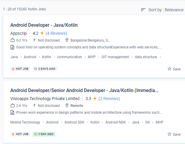 Android internship jobs in Al Farwaniyah