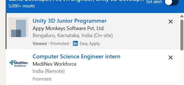 AR/VR Development (Unity) internship jobs in Ahmadi