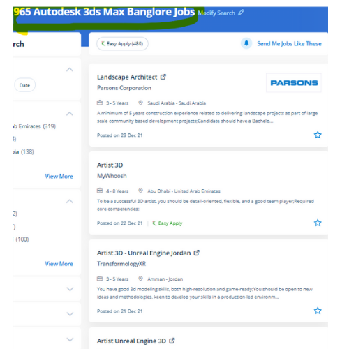 Autodesk 3Ds Max internship jobs in Al Farwaniyah