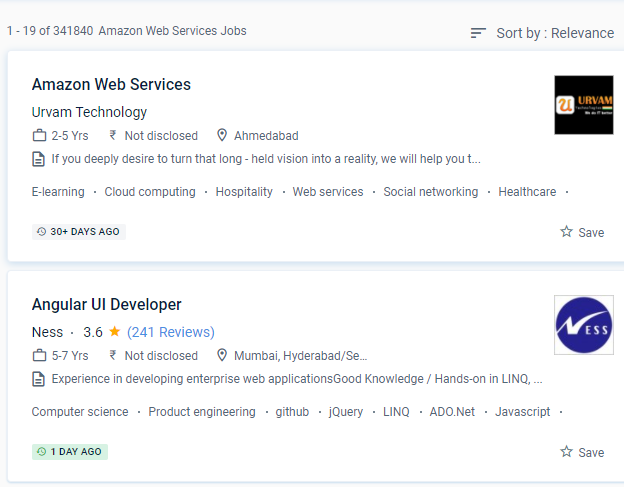 AWS internship jobs in Ahmadi