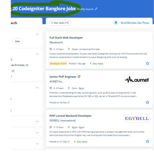 Codeigniter internship jobs in Hawally