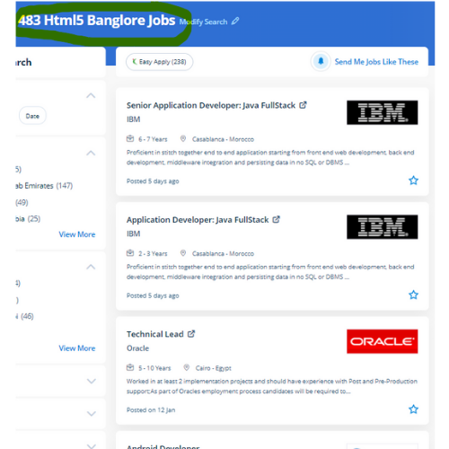 HTML 5 internship jobs in Al Abdali