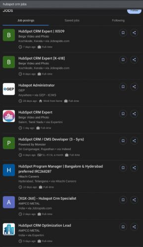 HubSpot CRM internship jobs in Mangaf