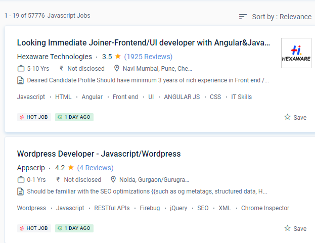 JavaScript internship jobs in Al Abdali