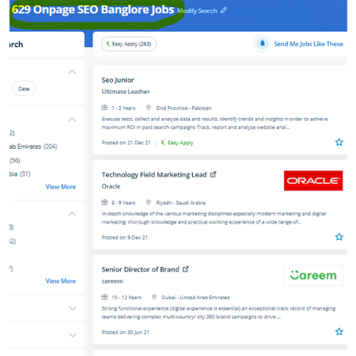 On-Page SEO internship jobs in Mangaf