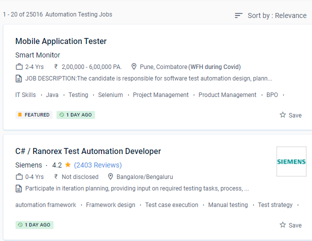 Software Testing (Automation) internship jobs in Ahmadi