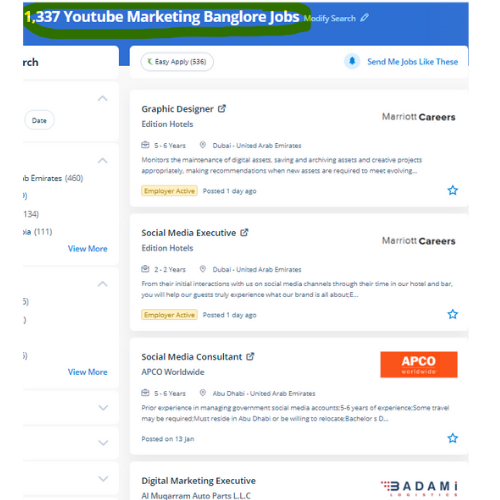 YouTube Marketing internship jobs in Hawally